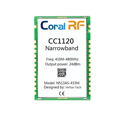 CC1120模块,无线模块,窄带模块,窄带通信,433MHz,PALNA,高稳定模块,擦窗机模块