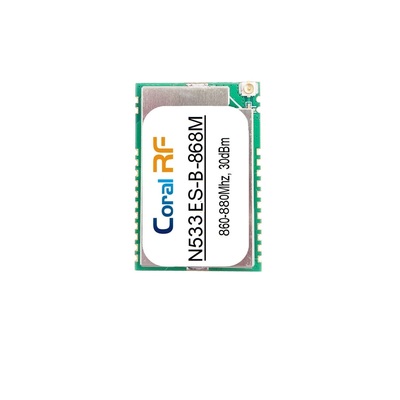 N533ES: CC1314R10 High-Power Multi-band RF Module | +30dBm | 8km Range | 169/433/868/915MHz