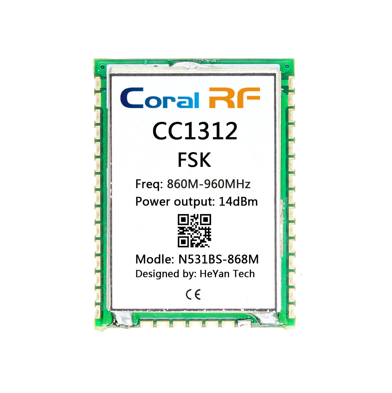 N531AS CC1312 module, radio module, 868Mhz, 915mhz