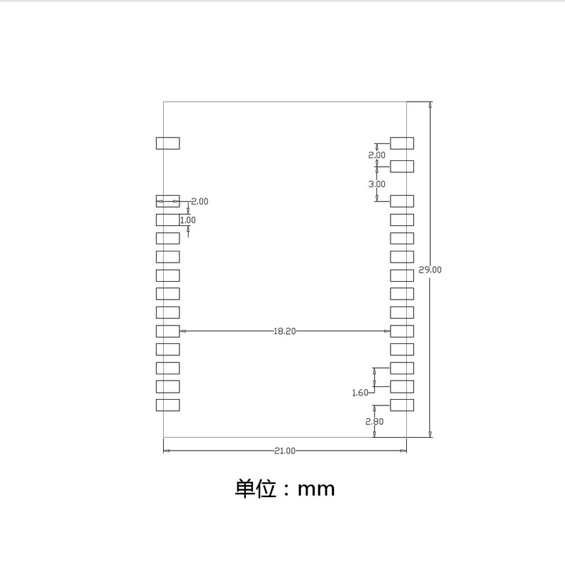 CC1120 Module size,UART,15dBm,N512AS-868M