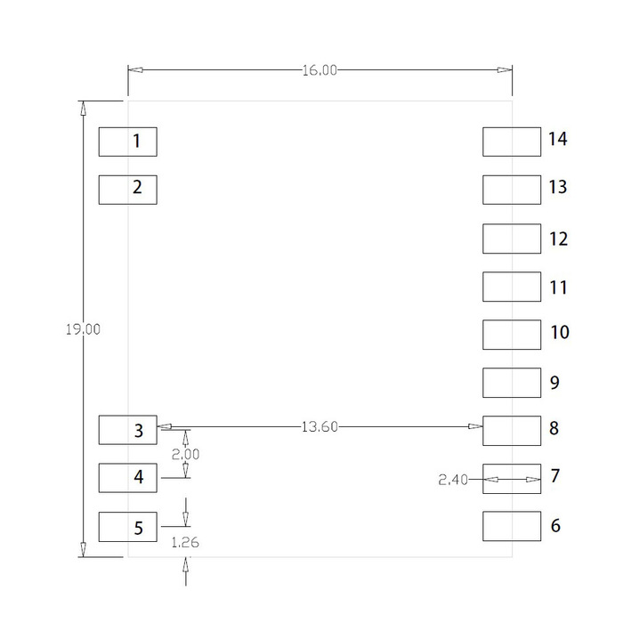 N511AS-B CC1120 Module package