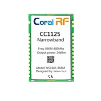 CC1125 Module, +24dBm, N514AS, UART