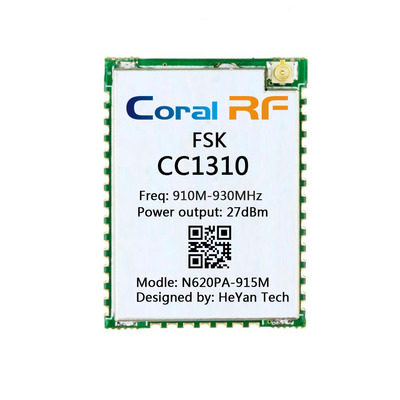CC1310 CC1190模块,PALNA,大功率串口模块,27dBm,二次开发,无线模块,抄表模块,路灯模块,915MHz CC1310 CC1190模块,PALNA,大功率串口模块,27dBm,二次开发,无线模块,抄表模块,路灯模块,915MHz