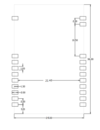 N518BS Module Layout Packaging Diagram