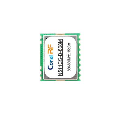 N511CS-B CC1200无线模块 | +15dBm 多频段 169/433/868/915MHz | TCXO 0.5ppm超高精度 | 1500米远距离