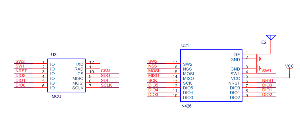sx1272 typical application circuit