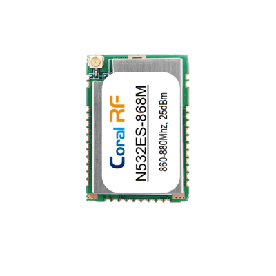 N532ES: CC1314R10 Multi-band RF Module | 169/433/868/915/770MHz | +24dBm | 3km Range