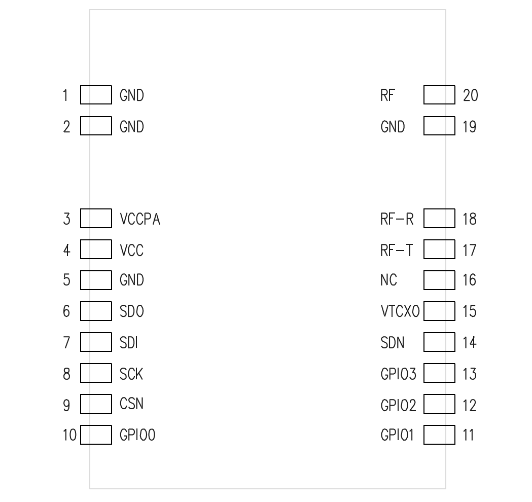 N563AS S2LP module pin